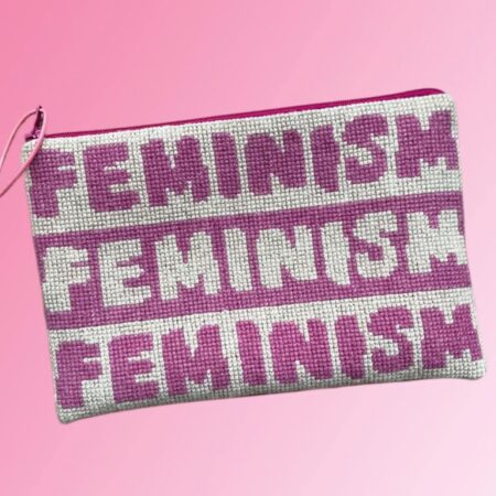Baldyre Stickset Clutch - FEMINISM