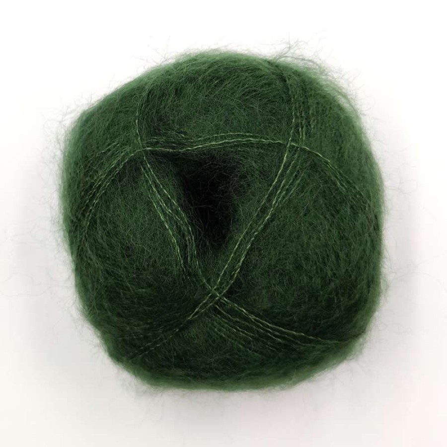 Mohair by Canard Brushed Lace - 3025 Flaschengrün Dunkelgrün
