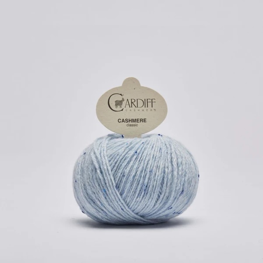Cardiff Cashmere Classic - 302 Talko Hellblau Tweed