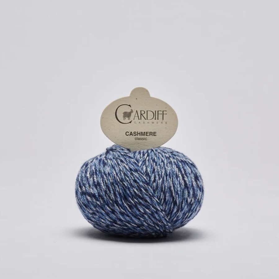 Cardiff Cashmere Classic - 313 Lirica Blauweiss Meliert