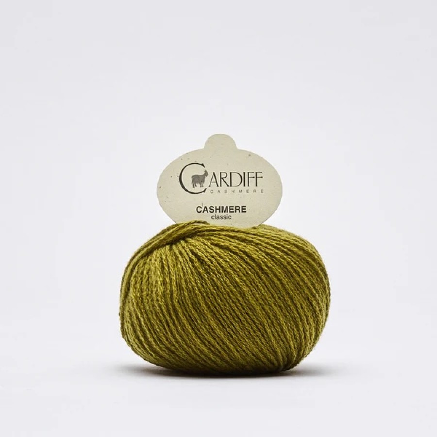 Cardiff Cashmere Classic - 570 Yatay Olivbraun