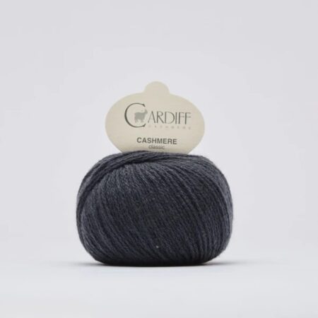 Cardiff Cashmere Classic - 749 Thriller Sehr dunkles Grau