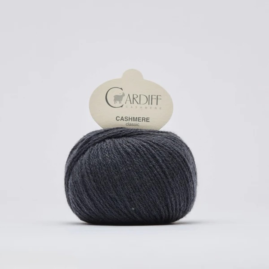 Cardiff Cashmere Classic - 749 Thriller Sehr dunkles Grau
