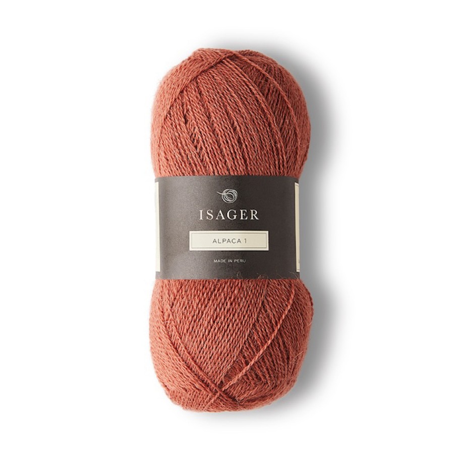 Isager Alpaca 1 - 001 Ziegel