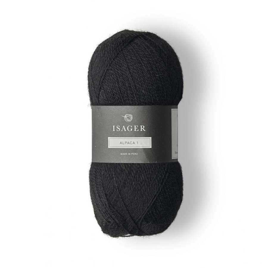 Isager Alpaca 1 - 030 Schwarz