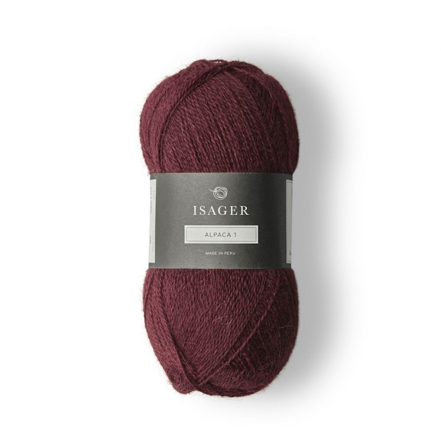 Isager Alpaca 1 - 036 Weinrot
