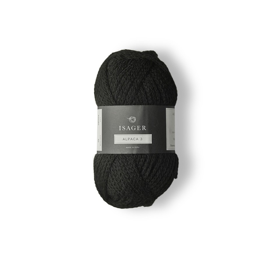 Isager Alpaca 3 - 030 Schwarz