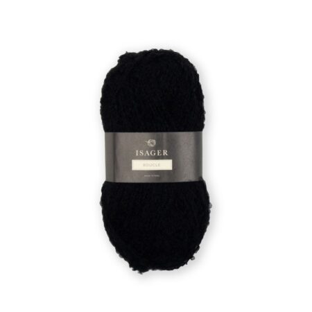 Isager Bouclé - 030 Schwarz