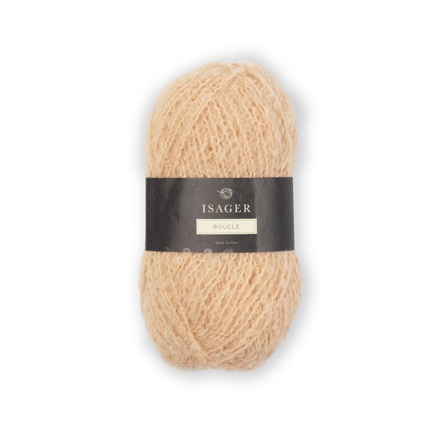 Isager Bouclé - 062 Beige mit Apricot Unterton