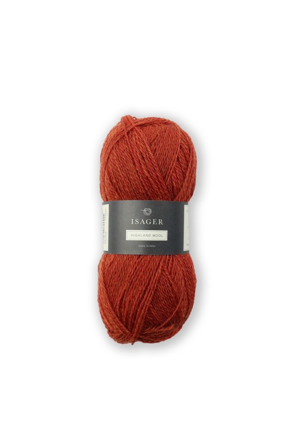 Isager Highland - Paprika Rotorange