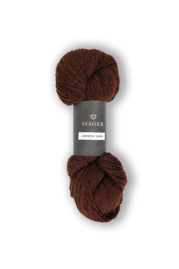 Isager Jensen Yarn - 097 Dunkelrot Braun