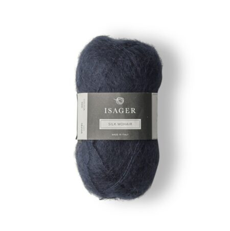Isager Silk Mohair - 100 Nachtblau