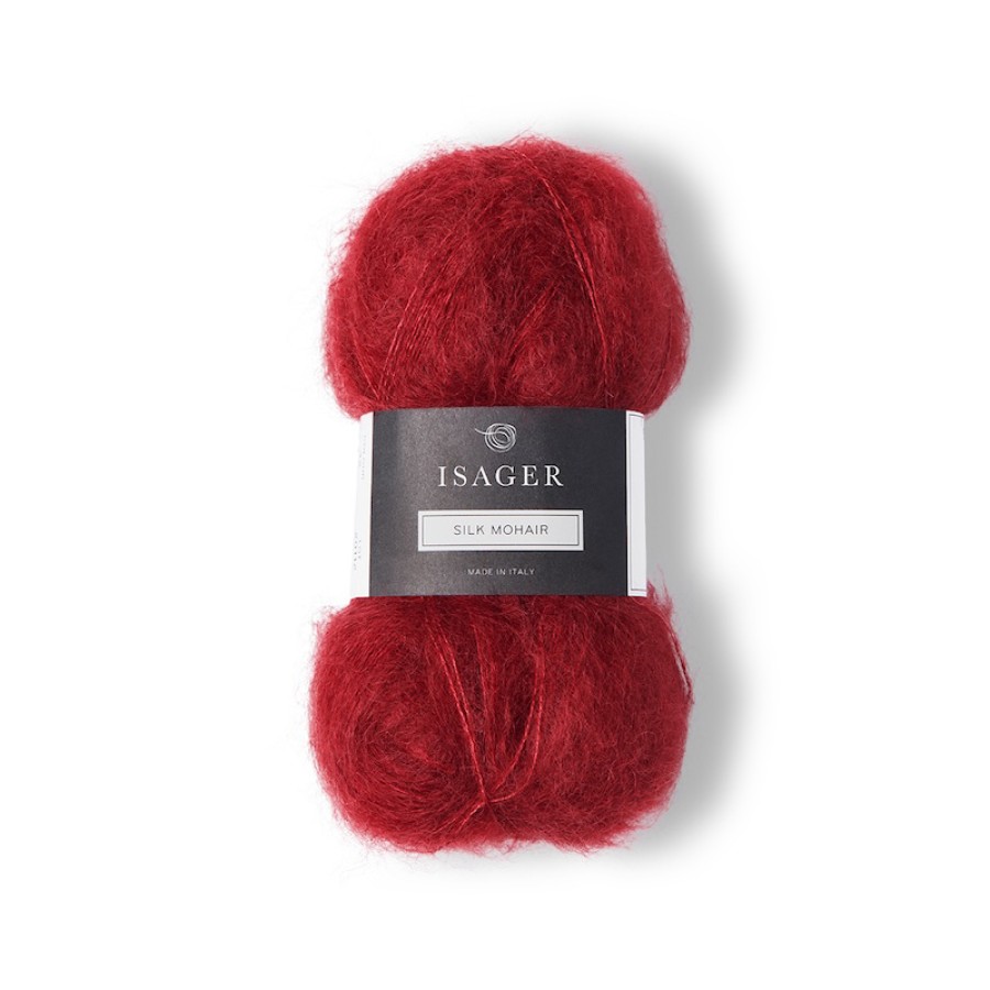 Isager Silk Mohair - 032 Dunkelrot