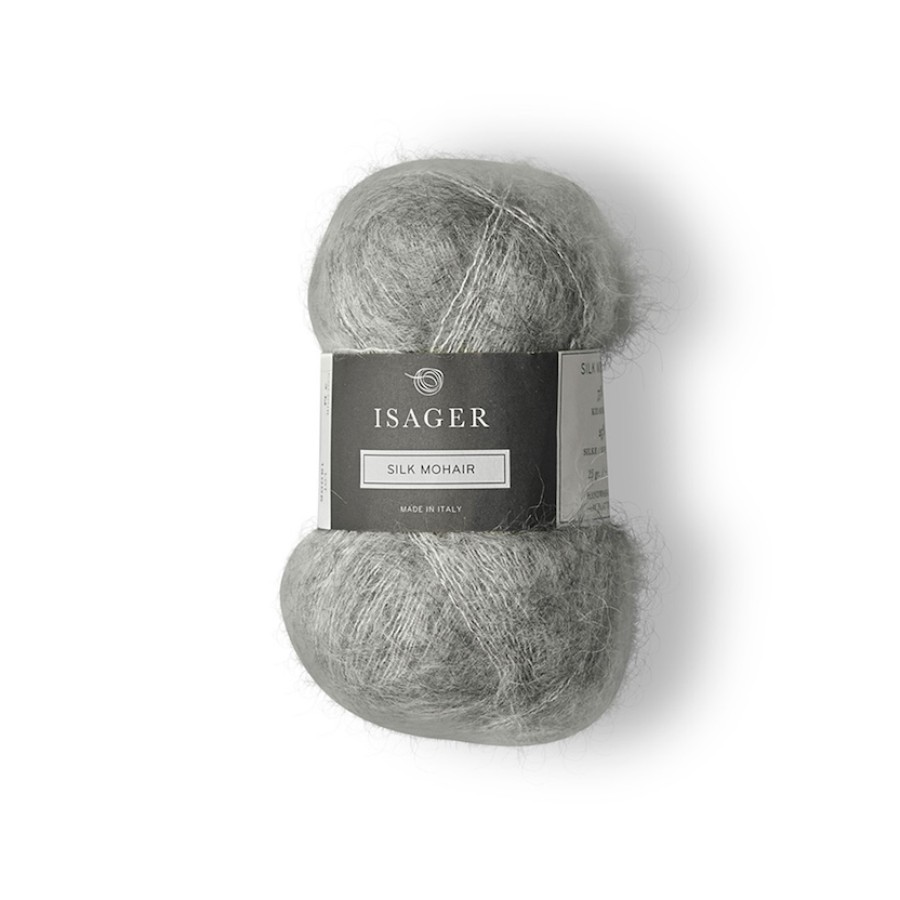 Isager Silk Mohair - 003S Hellgrau