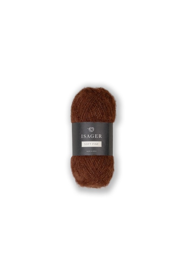 Isager Soft Fine - 001 Ziegel dunkel