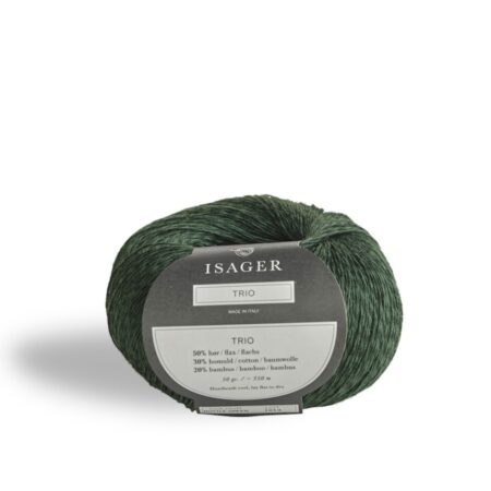 Isager Trio 1 - Bottlegreen  Dunkelgrün