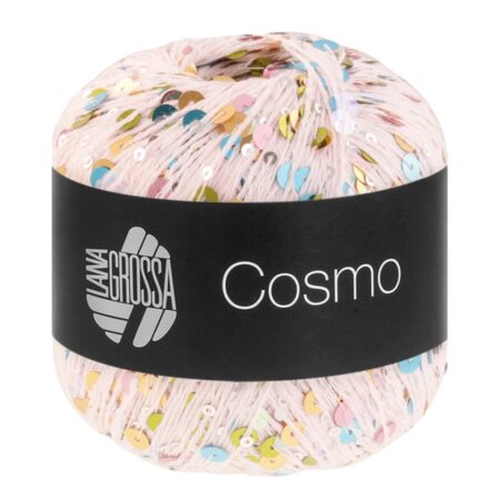 Lana Grossa Cosmo - 12 Hellrosa mit Regenbogen