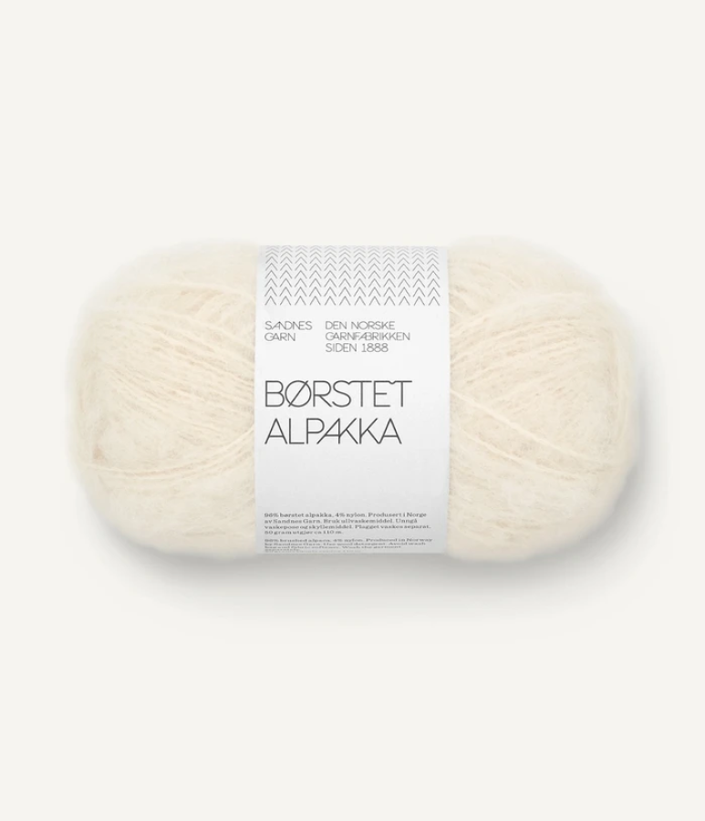 Sandnes Borstet Alpakka - 1012 Natur