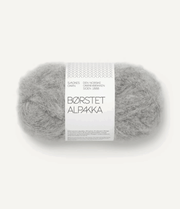 Sandnes Borstet Alpakka - 1042 Grameliert