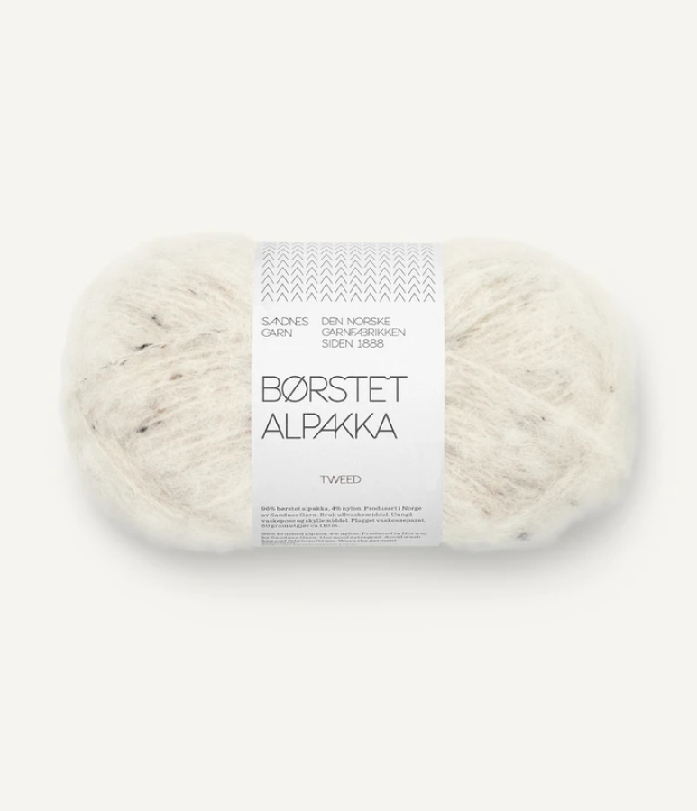 Sandnes Borstet Alpakka - 2523 Natur Tweed