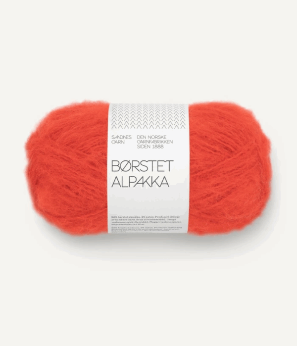 Sandnes Borstet Alpakka - 3819 Orange Leuchtorange