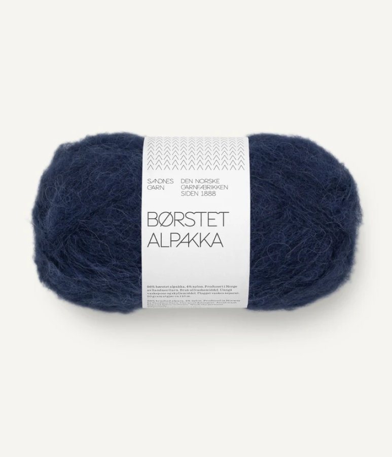 Sandnes Borstet Alpakka - 5575 Marinebla