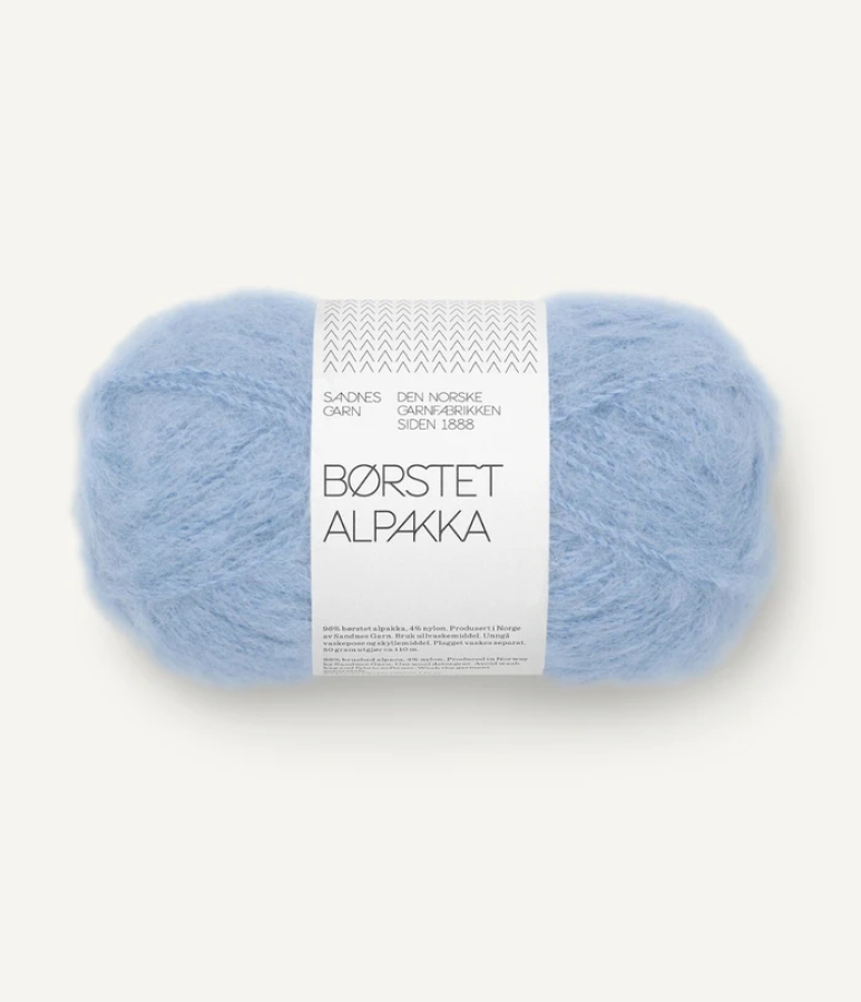 Sandnes Borstet Alpakka - 6003 Lys Blau Hellblau