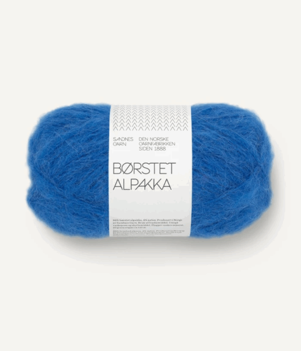 Sandnes Borstet Alpakka - 6046 Jolly Blue Leuchtblau