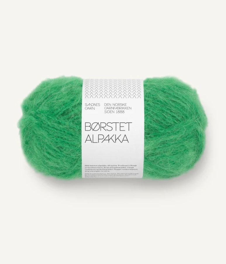 Sandnes Borstet Alpakka - 8236 Jelly Bean Green Gelee Grün