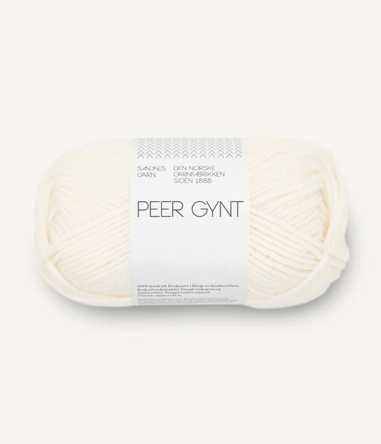 Sandnes Peer Gynt - 1002 Hvit Ecru