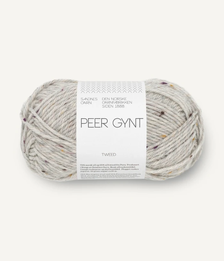 Sandnes Peer Gynt - 1035 Lys Grameliert Lovfall Tweed