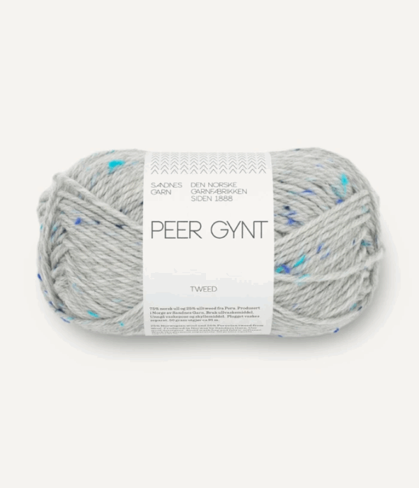 Sandnes Peer Gynt - 1502 Lys grameliert Tweed Grau Tweed