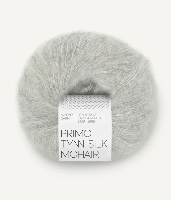 Sandnes Primo Tynn Silk Mohair - 1022 Light Grey Melange