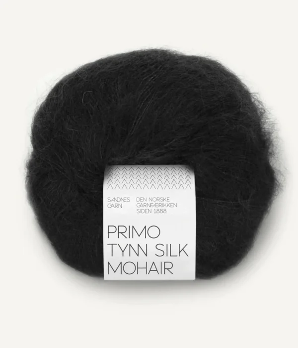 Sandnes Primo Tynn Silk Mohair - 1099 Black