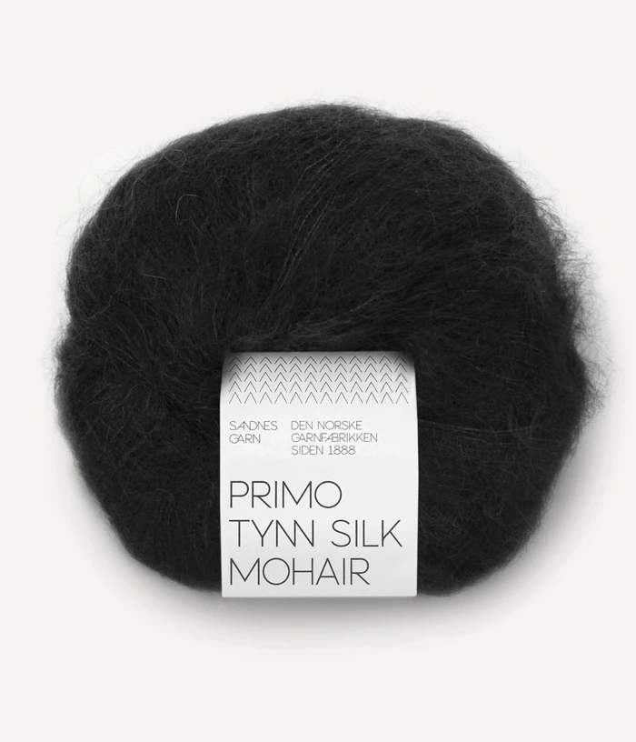 Sandnes Primo Tynn Silk Mohair - 1099 Black