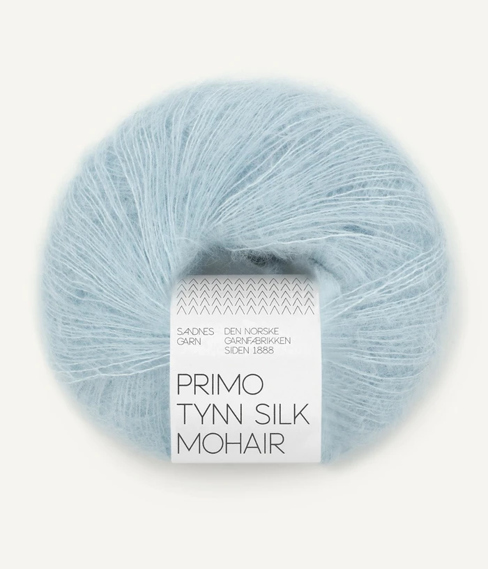 Sandnes Primo Tynn Silk Mohair - 6012 Ciel Hellblau