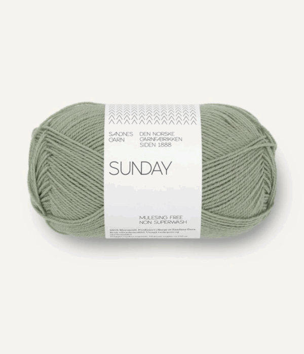 Sandnes Sunday - 8521 Dusty Light Green Schilfgrün