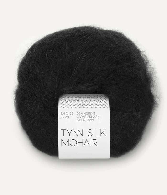 Sandnes Tynn Silk Mohair - 1099 Schwarz