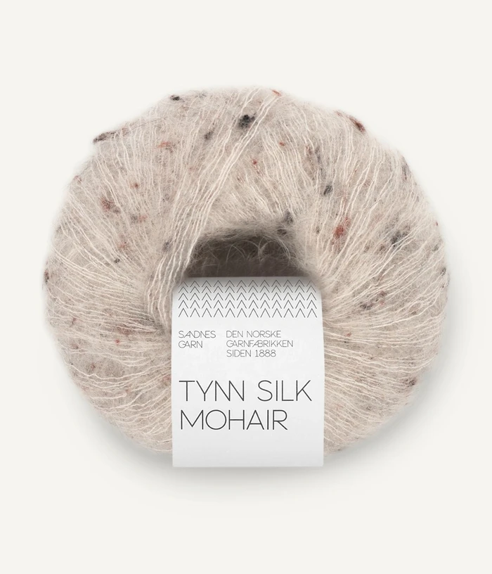 Sandnes Tynn Silk Mohair - 2600 Greige Tweed