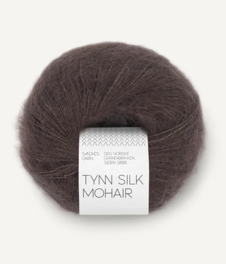 Sandnes Tynn Silk Mohair - 3880 Mork Sjokolade