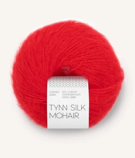 Sandnes Tynn Silk Mohair - 4018 Scarlet Red