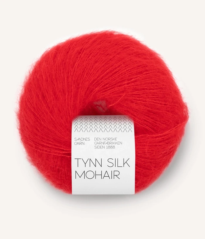Sandnes Tynn Silk Mohair - 4018 Scarlet Red