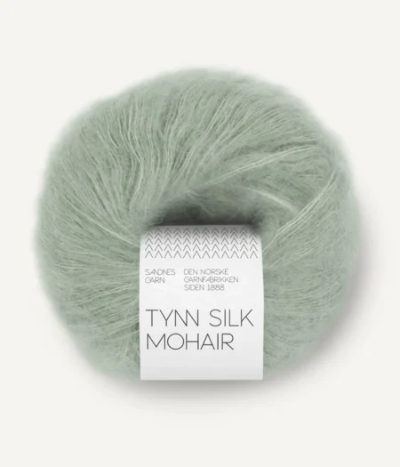 Sandnes Tynn Silk Mohair - 8521 Stovet Lys Gronn Lindgrün