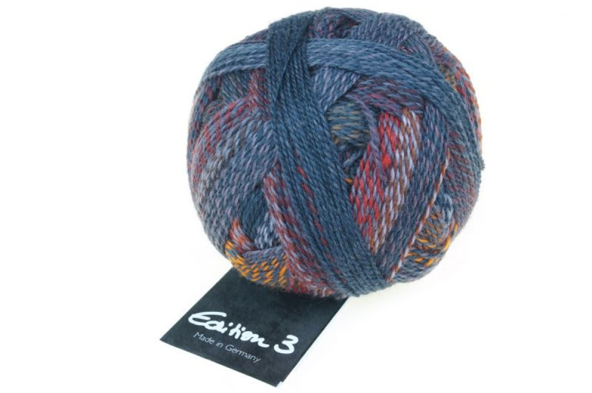 Schoppel Edition 3 - 2299 Wärmebild Rauchblau Orange