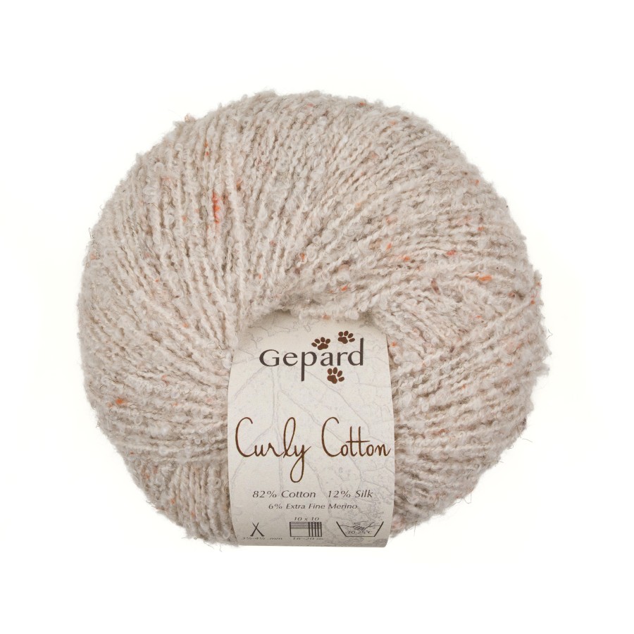 Gepard Curly Cotton - 102 Beige Tweed