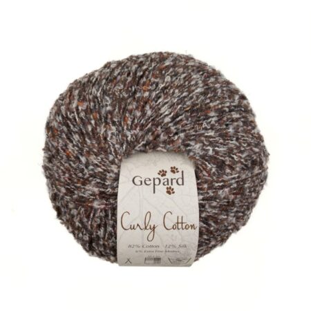 Gepard Curly Cotton - 180 Braun Tweed