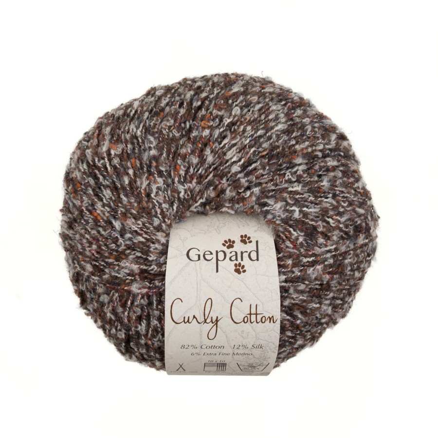 Gepard Curly Cotton - 180 Braun Tweed