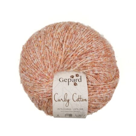 Gepard Curly Cotton - 220 Apricot Tweed
