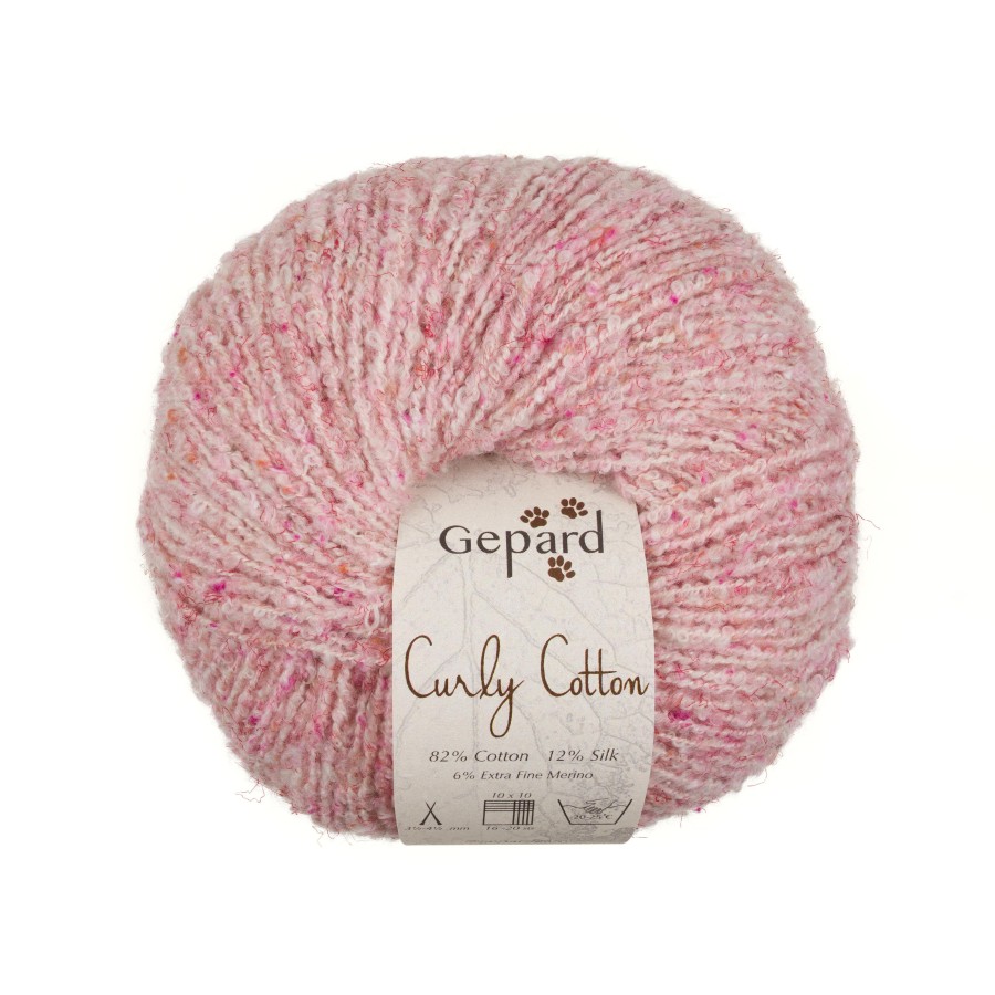 Gepard Curly Cotton - 412 Rosa Tweed
