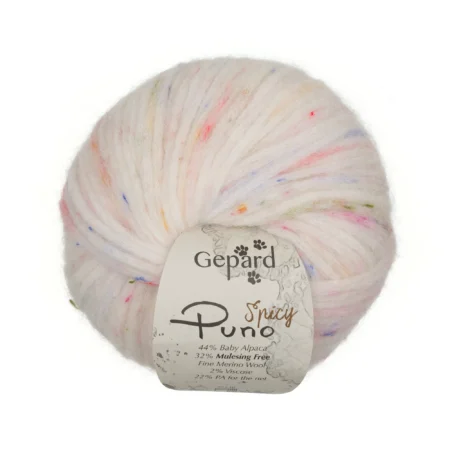 Gepard Puno - Spicy 0010 Weiss mit bunten Punkten